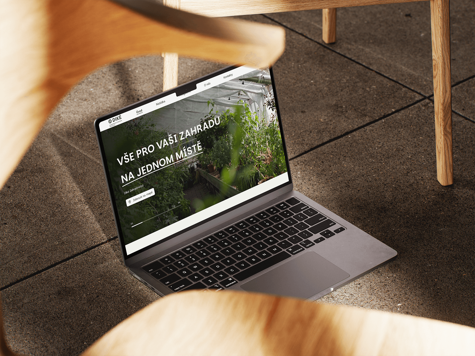 Web pro Zahradní centrum DIKÉ